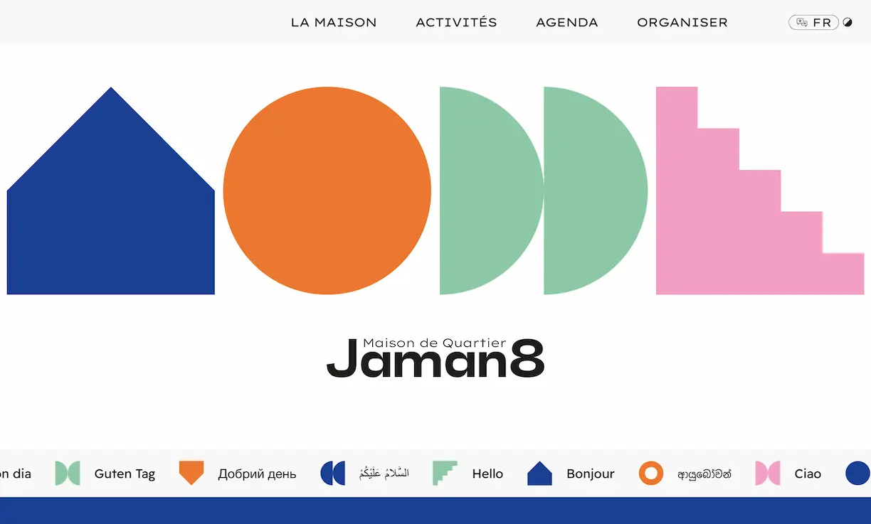 Capture d'écran du site Jaman 8 réalisé par sirup